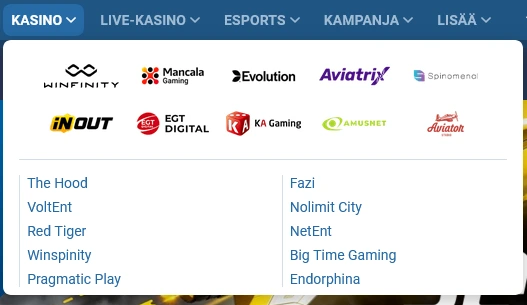 1xBet kasino pelintarjoajat kolikkopelit