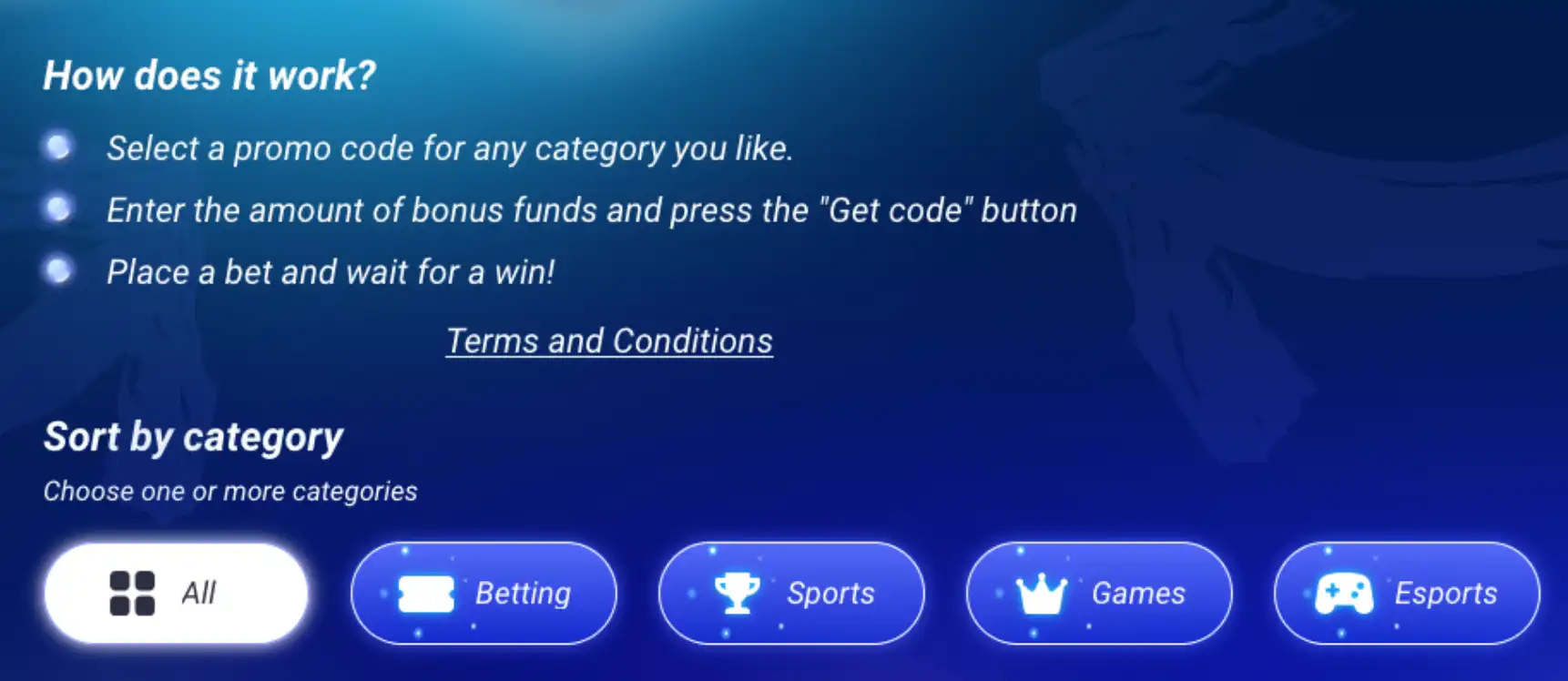 coupon 1xBet types